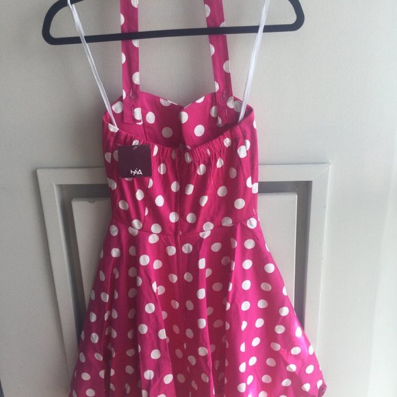 Modcloth travelling cake pop truck dress - pink polka dot - Picture 4 of 5